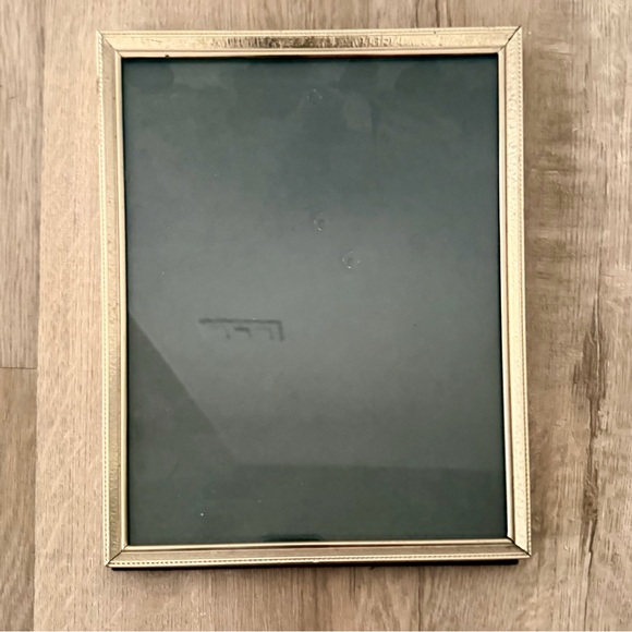 Other - Vintage MCM Gold Tone Metal Photo Picture Frame Velet Back Table Stand Or Wall‎